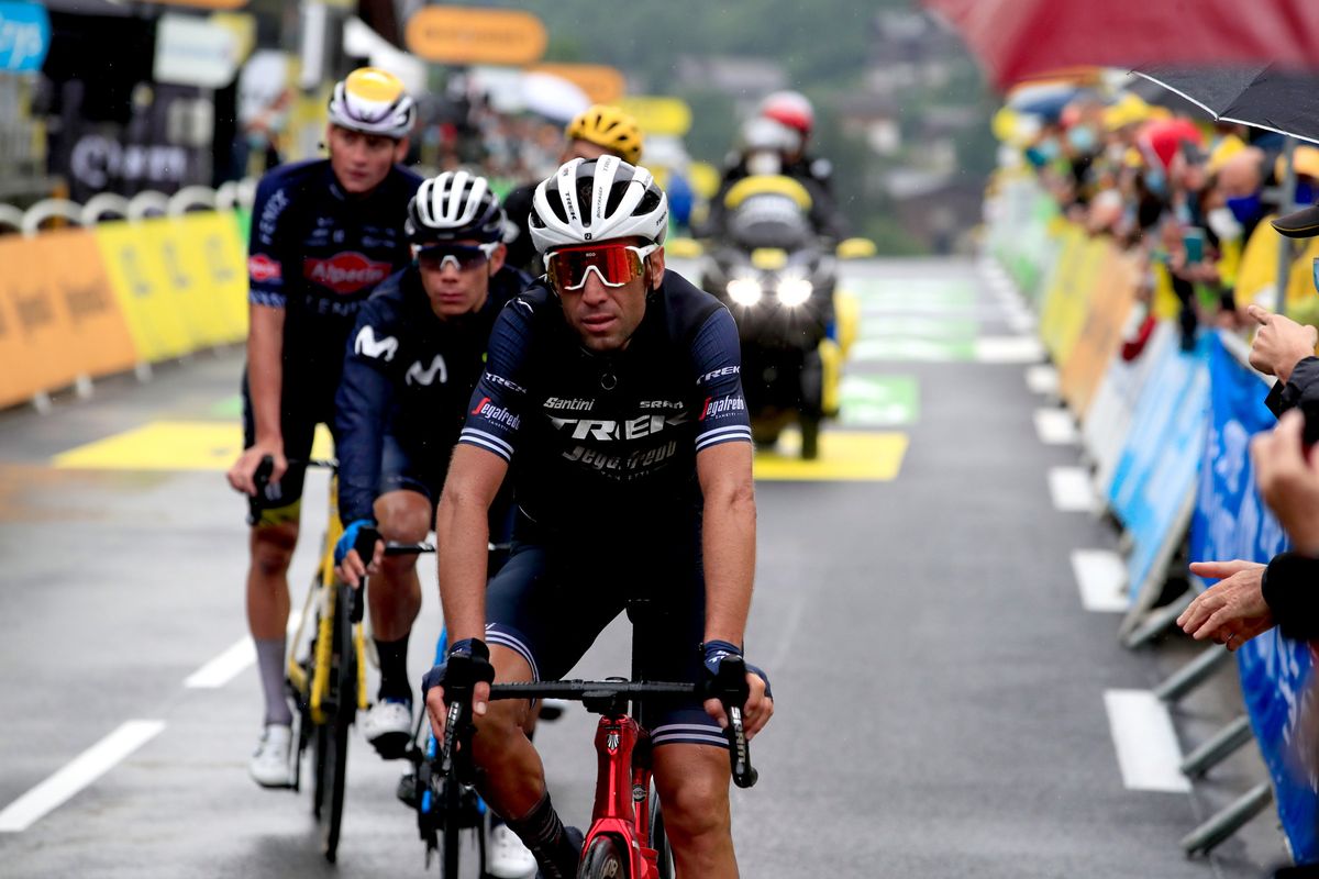 Tour de France 2021 108th Edition 8th stage Oyonnax Le GrandBornand 1508 km 03072021 Vincenzo Nibali ITA Trek Segafredo photo Luca BettiniBettiniPhoto2021