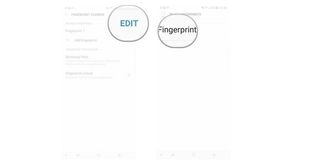 Tap edit, Tao to choose the fingerprint you want to remove.
