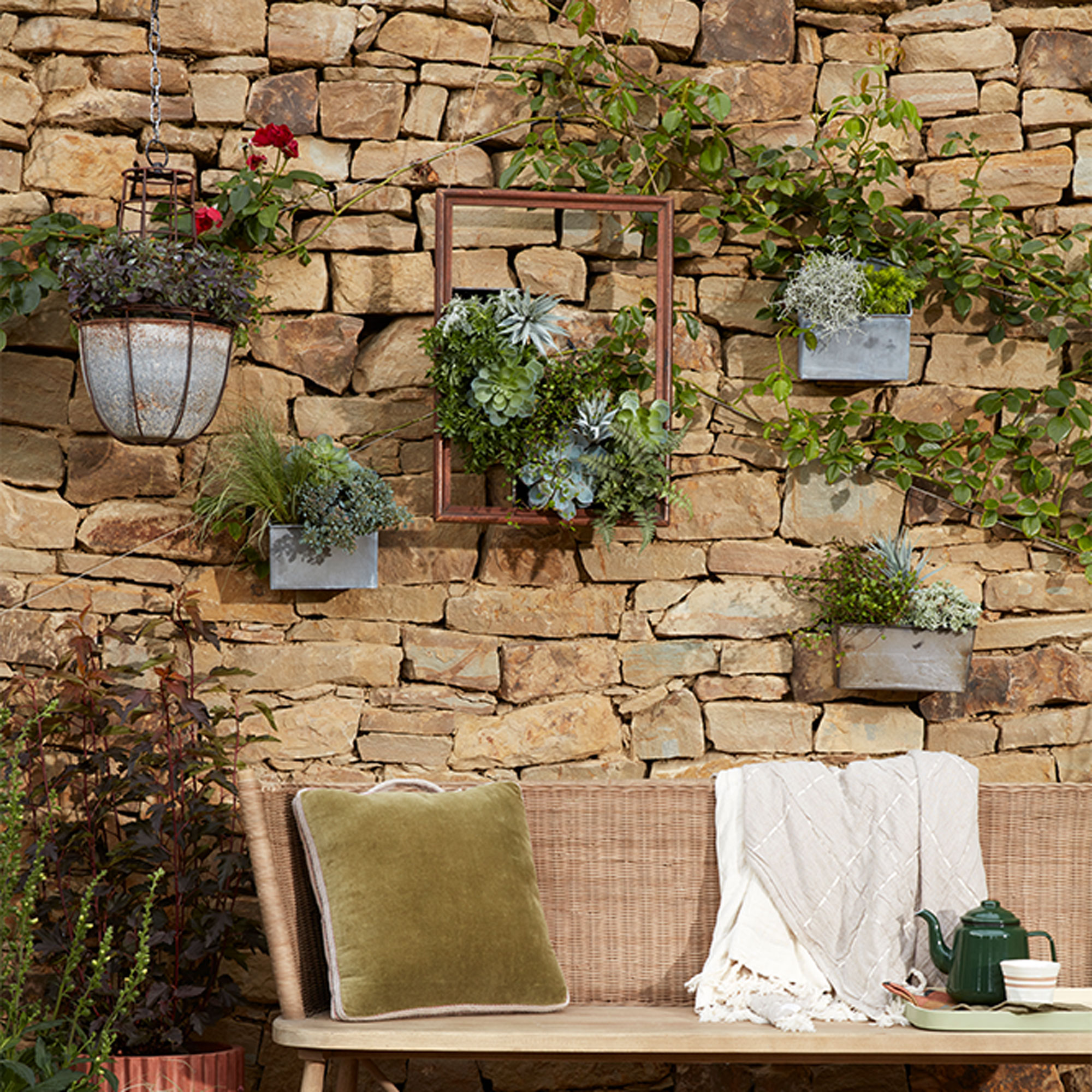 Creative Brick Wall Outdoor Wall Decor Ideas