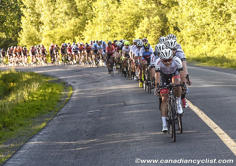 Axeon Hagens Berman spent a lot of time at the front during stage 3b at Tour de Beauce