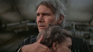 Hang hugging Leia in The Force Awakens