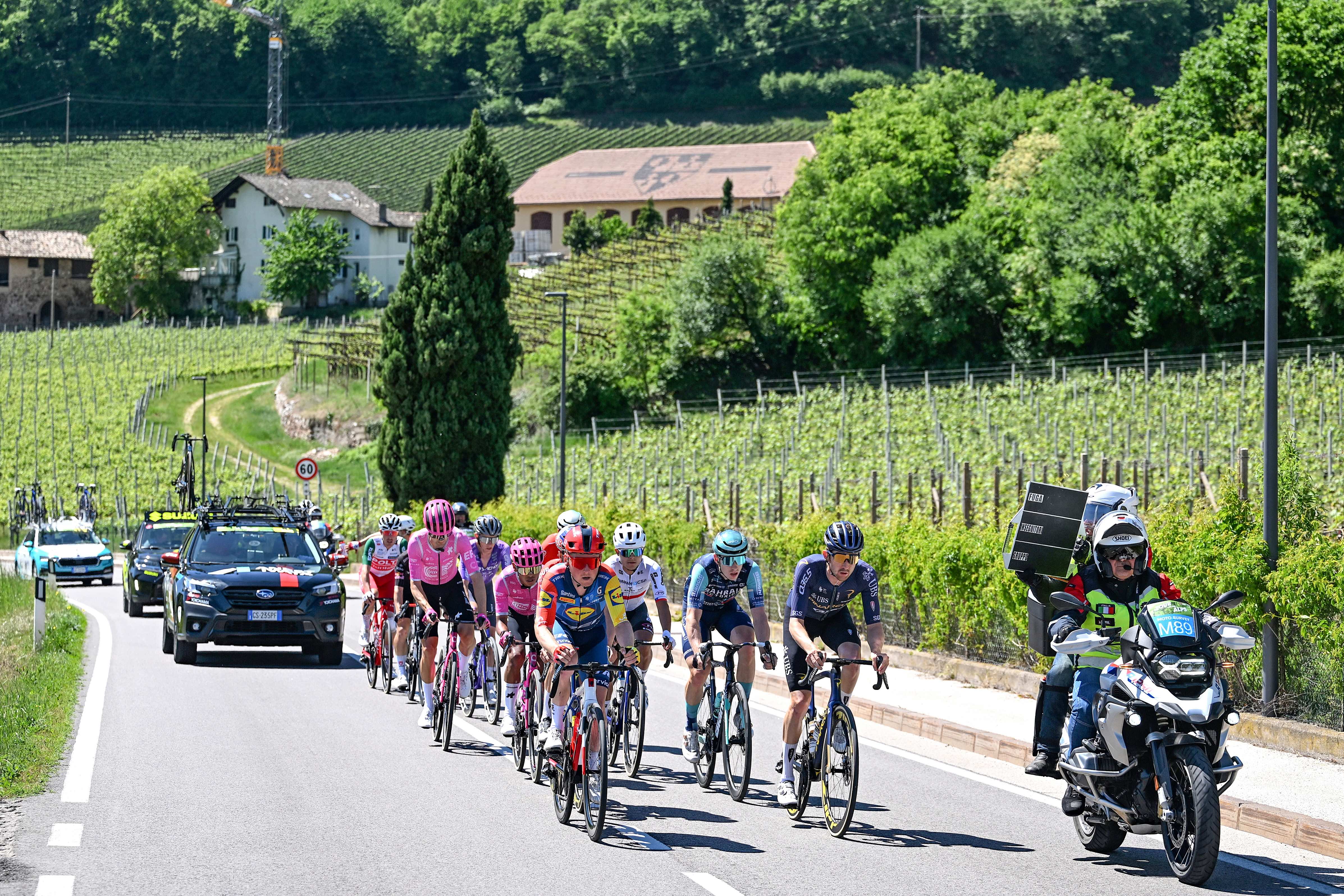 Race moto at the Tour of the Alpes