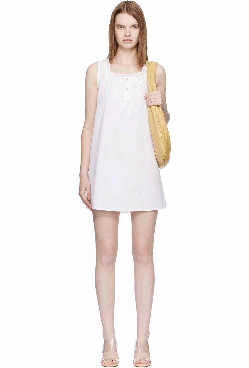 White Broderie Minidress
