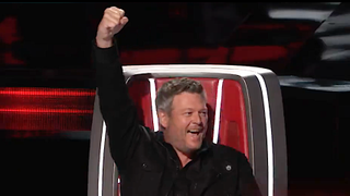 Screenshot of Blake Shelton on The Voice