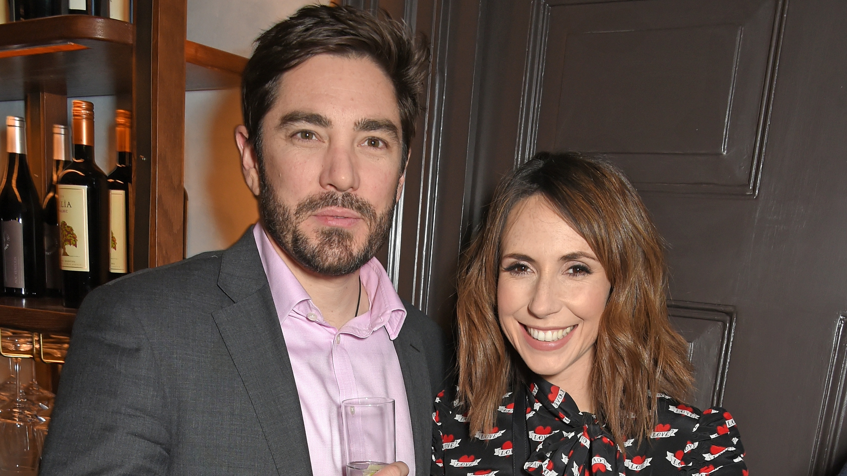 Charlie Thomson and Alex Jones attend the launch of new restaurant and bar &#039;Bryn Williams At Somerset House&#039; on March 1, 2018 in London