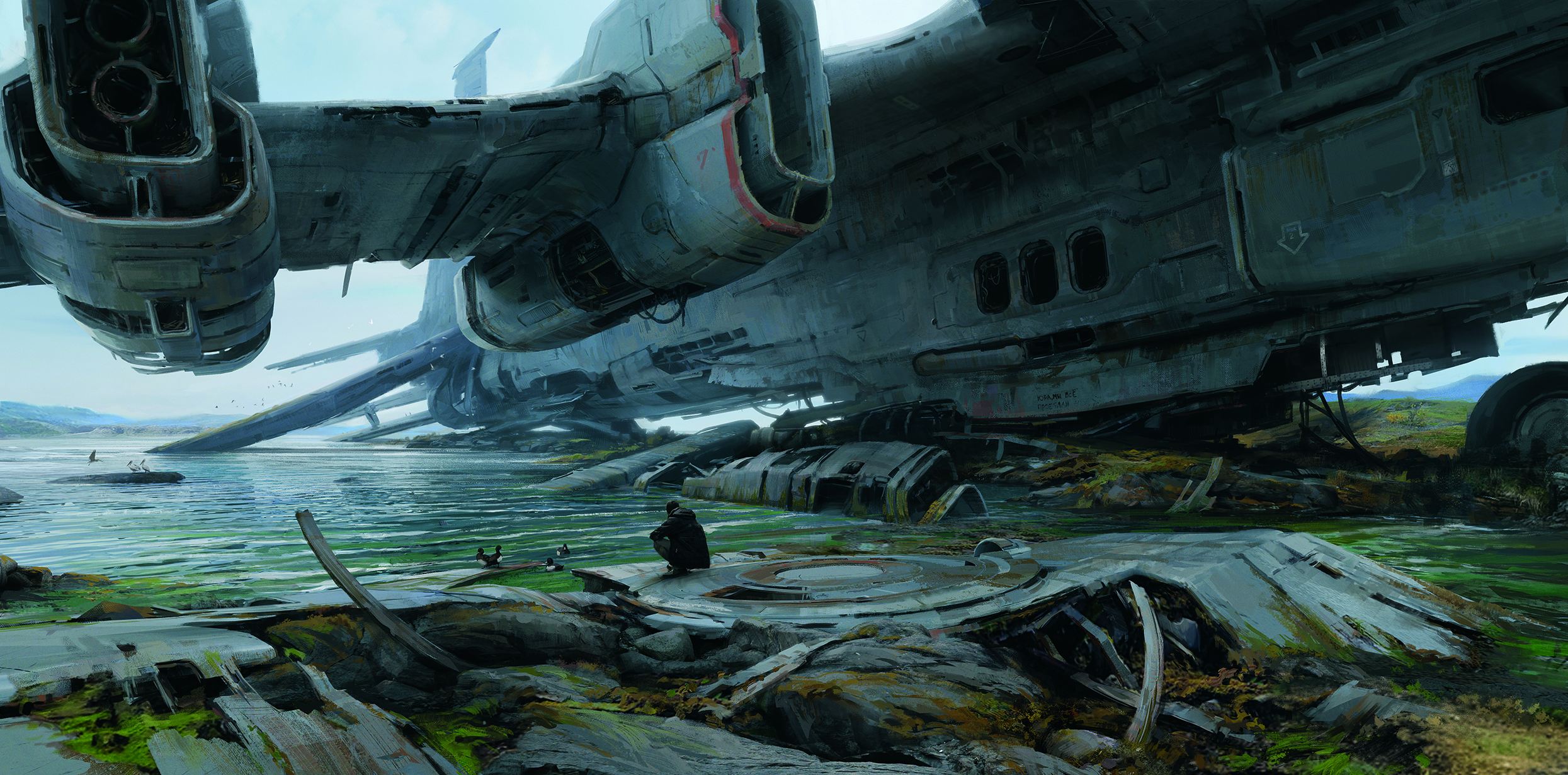 Post-apocalyptic environmental concept art