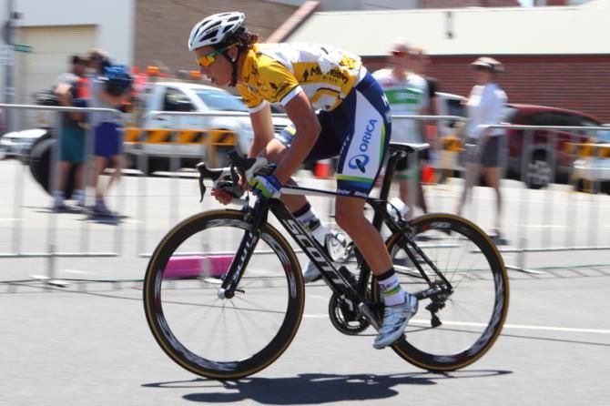 Race leader, Melissa Hoskins (Orica - AIS)
