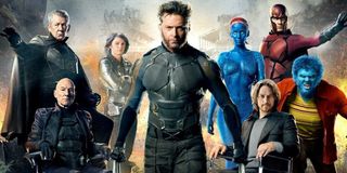 X-Men: Days of Future Past Wolverine flanked by past and future X-Men