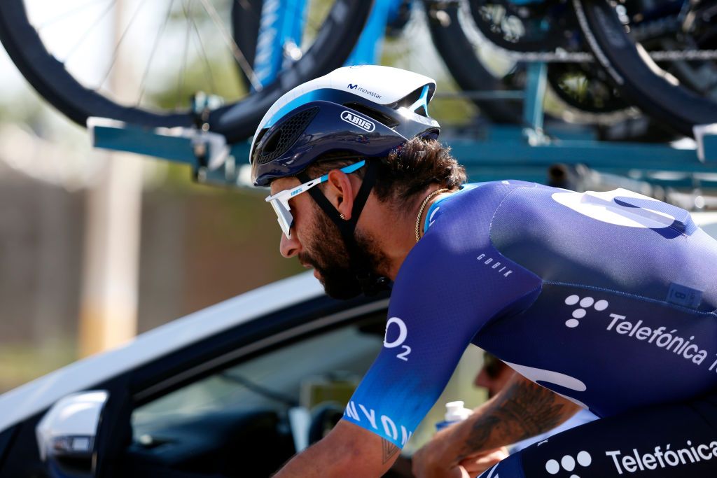 SAN JUAN ARGENTINA JANUARY 22 Fernando Gaviria of Colombia and Movistar Team cduring the 39th Vuelta a San Juan International 2023 Stage 1 a 1439km stage from San Juan to San Juan on January 22 2023 in San Juan Argentina Photo by Maximiliano BlancoGetty Images