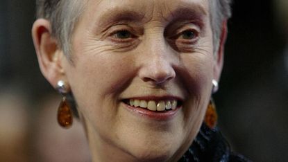 LONDON, UNITED KINGDOM:Former MI5 boss Stella Rimington arrives for the British Book Awards 2004 at the Grosvenor House Hotel in London 07 April 2004. AFP PHOTO/Jim WATSON(Photo credit should