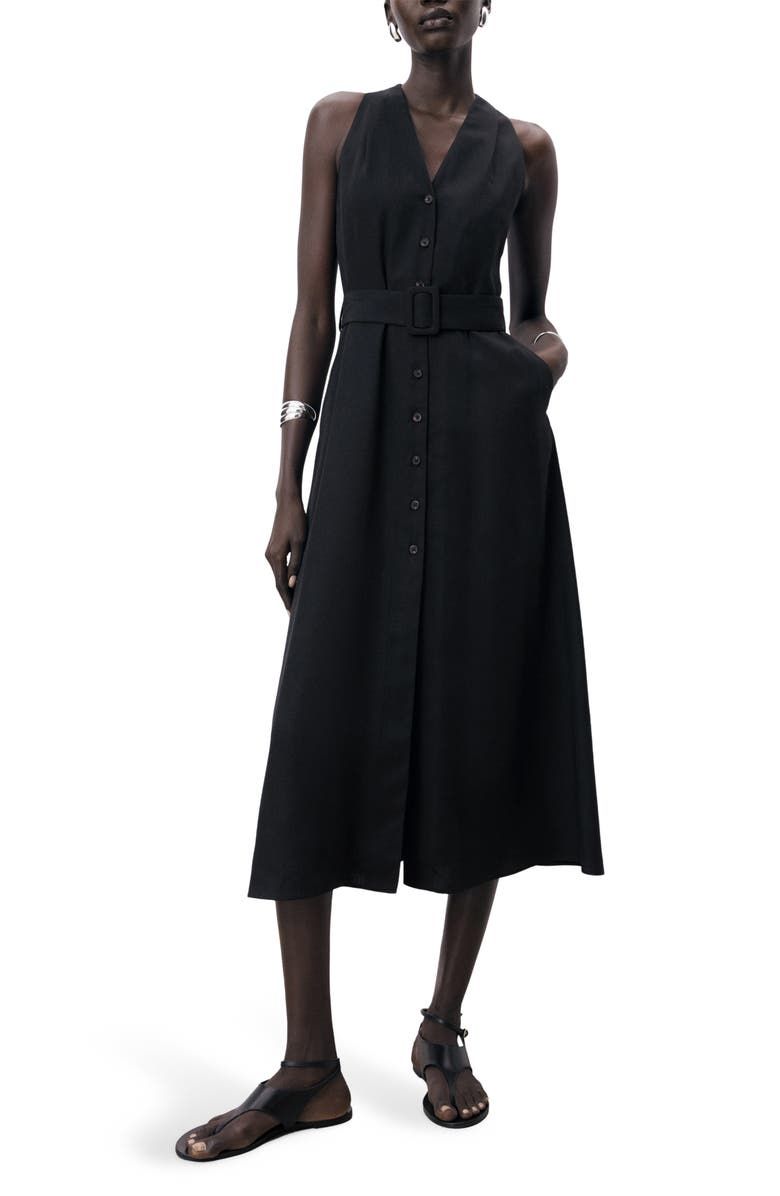 Lula Belted Sleeveless Maxi Dress