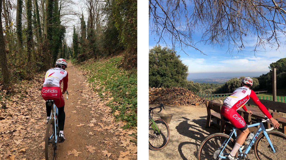 Nathan Haas Gravel riding in Girona