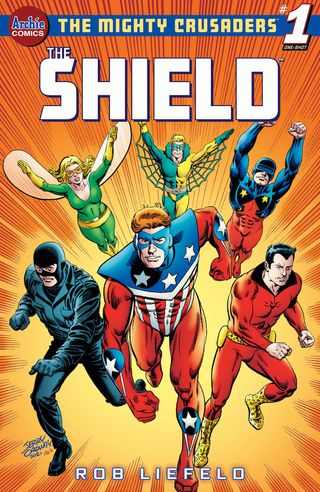 cover of The Mighty Crusaders: The Shield #1
