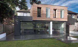 A Striking Clad Timber Frame Extension