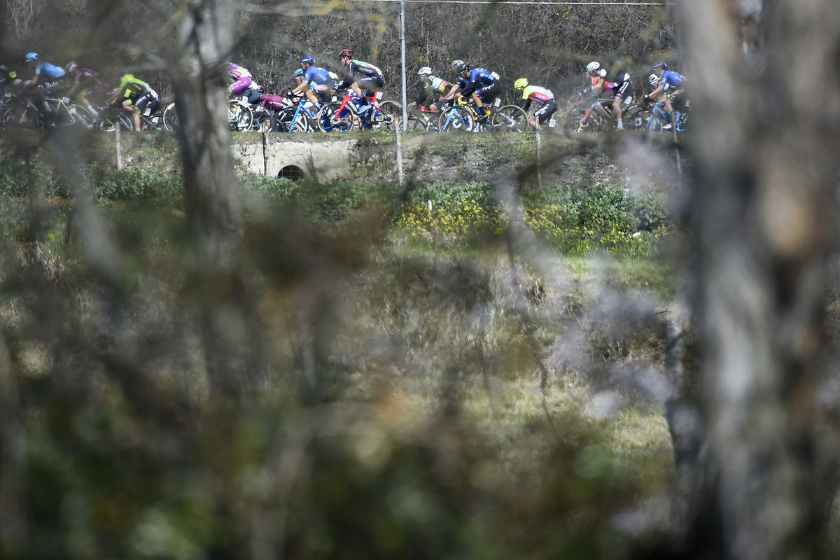 Per sempre Alfredo 2022 - 2nd Edition - Firenze - Sesto Fiorentino 172,7 km - 20/03/2022 - Peloton - Scenery - photo Tommaso Pelagalli/SprintCyclingAgency&Acirc;&copy;2022