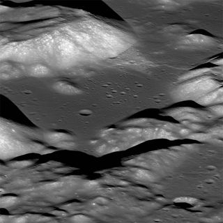 NASA's Lunar Reconnaissance Orbiter captured this view of the Taurus-Littrow valley, which features a scarp cutting across it.