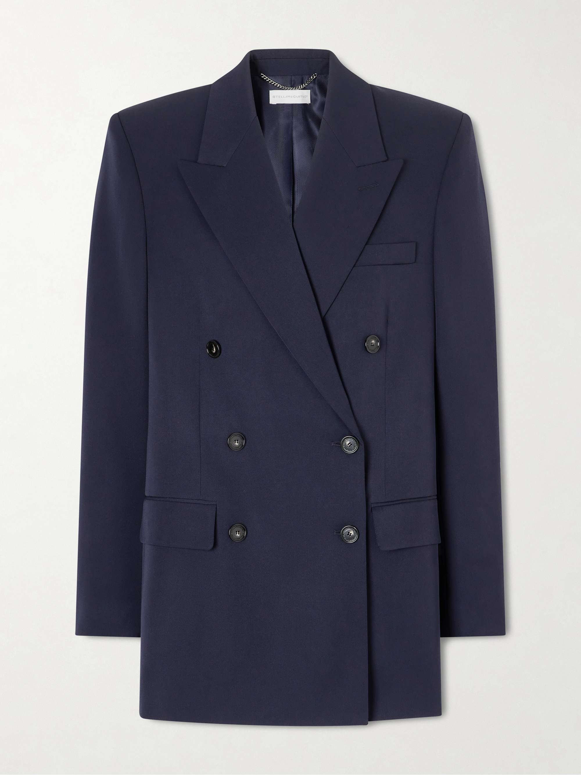 Double-Breasted Wool-Twill Blazer