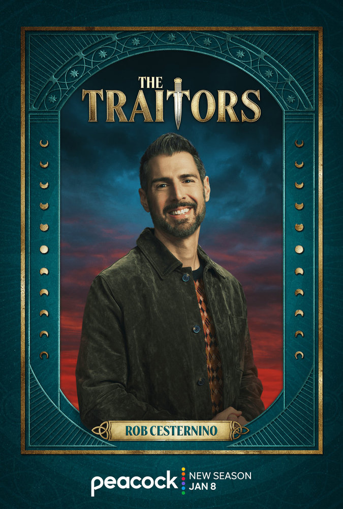 Rob Cesternino's portrait for 'The Traitors' season 4.