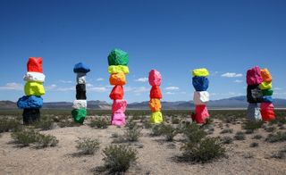 Seven Magic Mountains, Nevada Desert