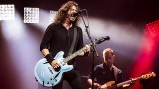Dave Grohl performing live with Foo Fighters 