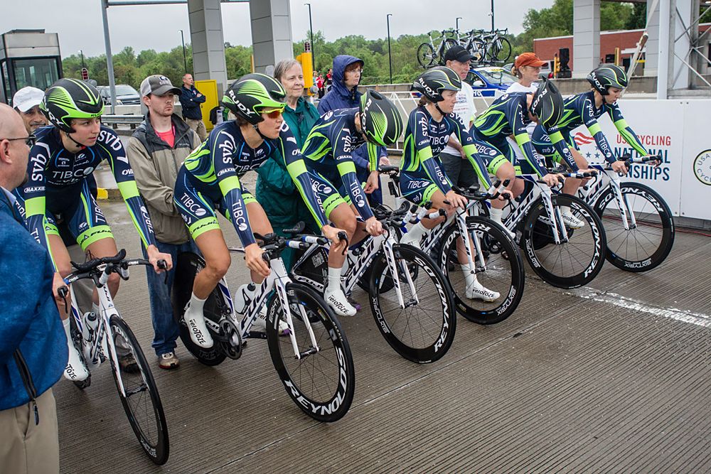 TIBCO lined up at the start.