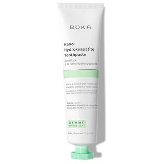 Boka Fluoride Free Toothpaste - Nano Hydroxyapatite, Remineralizing, Sensitive Teeth, Whitening - Dentist Recommended for Adult & Kids Oral Care - Ela Mint Flavor, 4 Fl Oz 1 Pk - Us Manufactured