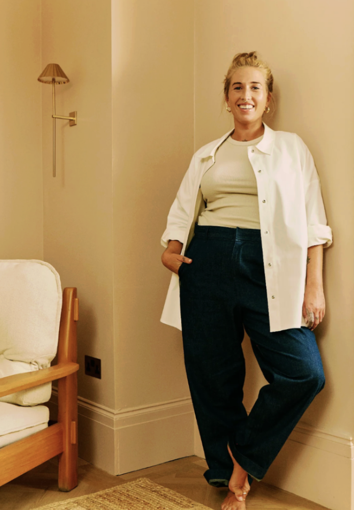 The Female Archetypes, Adjustable Size Wide Leg Jeans