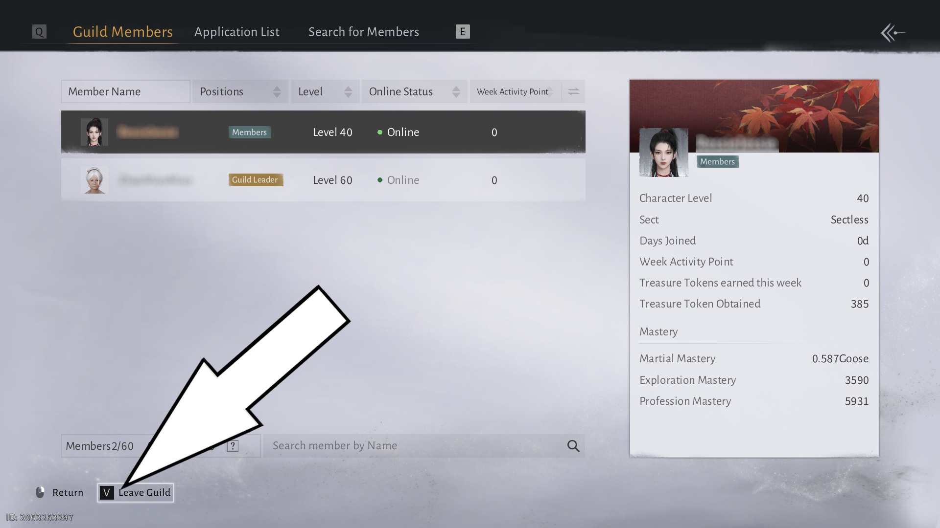 How to leave a guild in Where Winds Meet