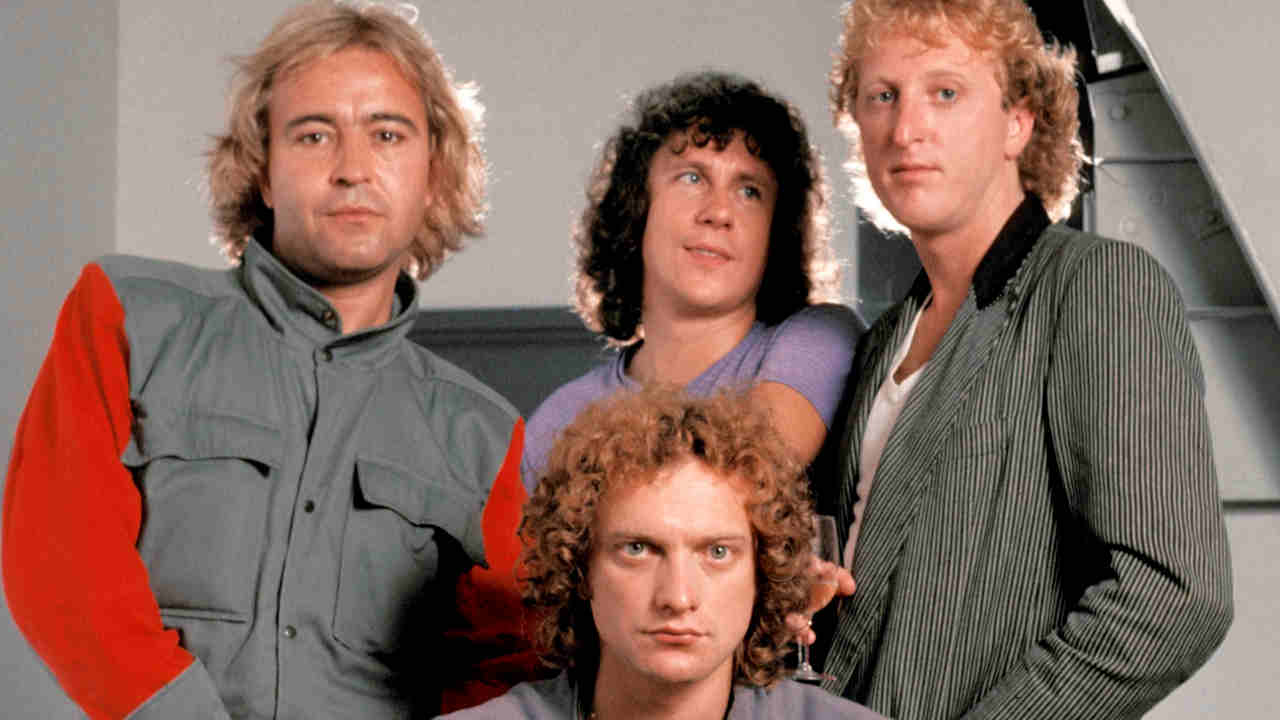 Foreigner posing for a photograph in 1981