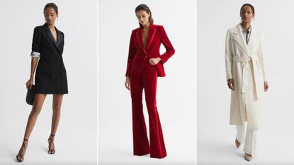 Reiss Red Velvet Suit