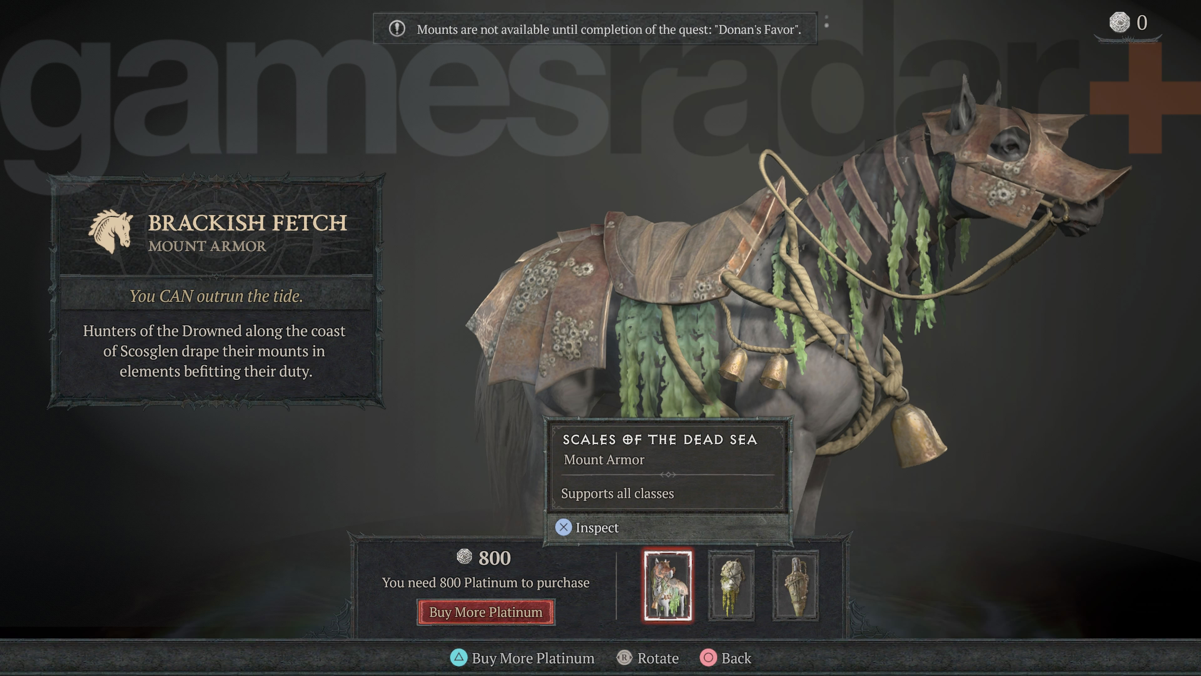 A armadura de montagem Brackish Fetch, a recompensa Diablo 4 Prime Gaming