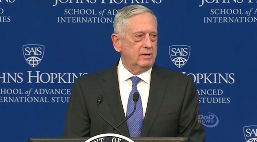 Defense Secretary Jim Mattis