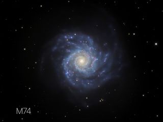 Messier 74 spiral galaxy