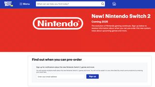 Nintendo Switch 2 Sign-Ups at BestBuy