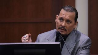 Johnny Depp on the stand