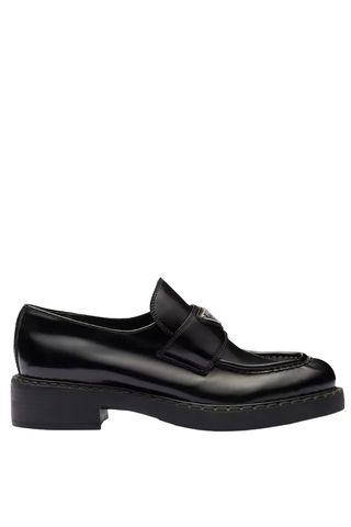 Prada Brushed Leather Loafers