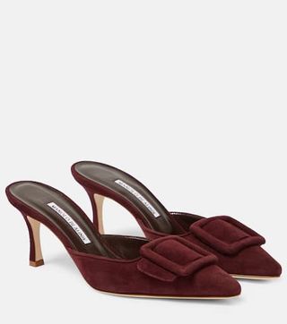 Maysale 70 Suede Mules