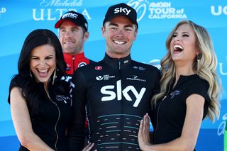 Team Sky's Jonathan Dibben was all smiles after his win