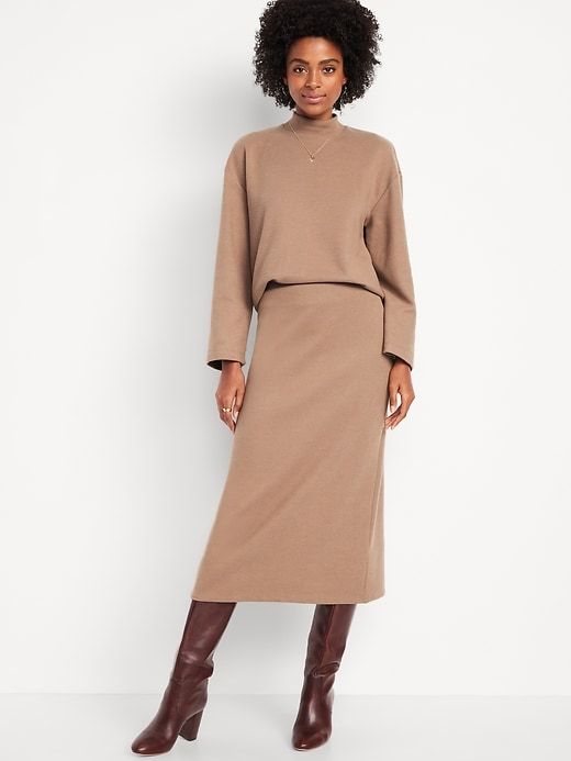 Cozy Knit Midi Skirt