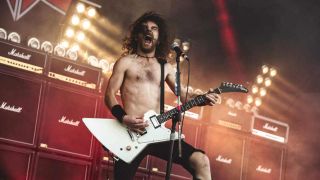 Airbourne onstage 