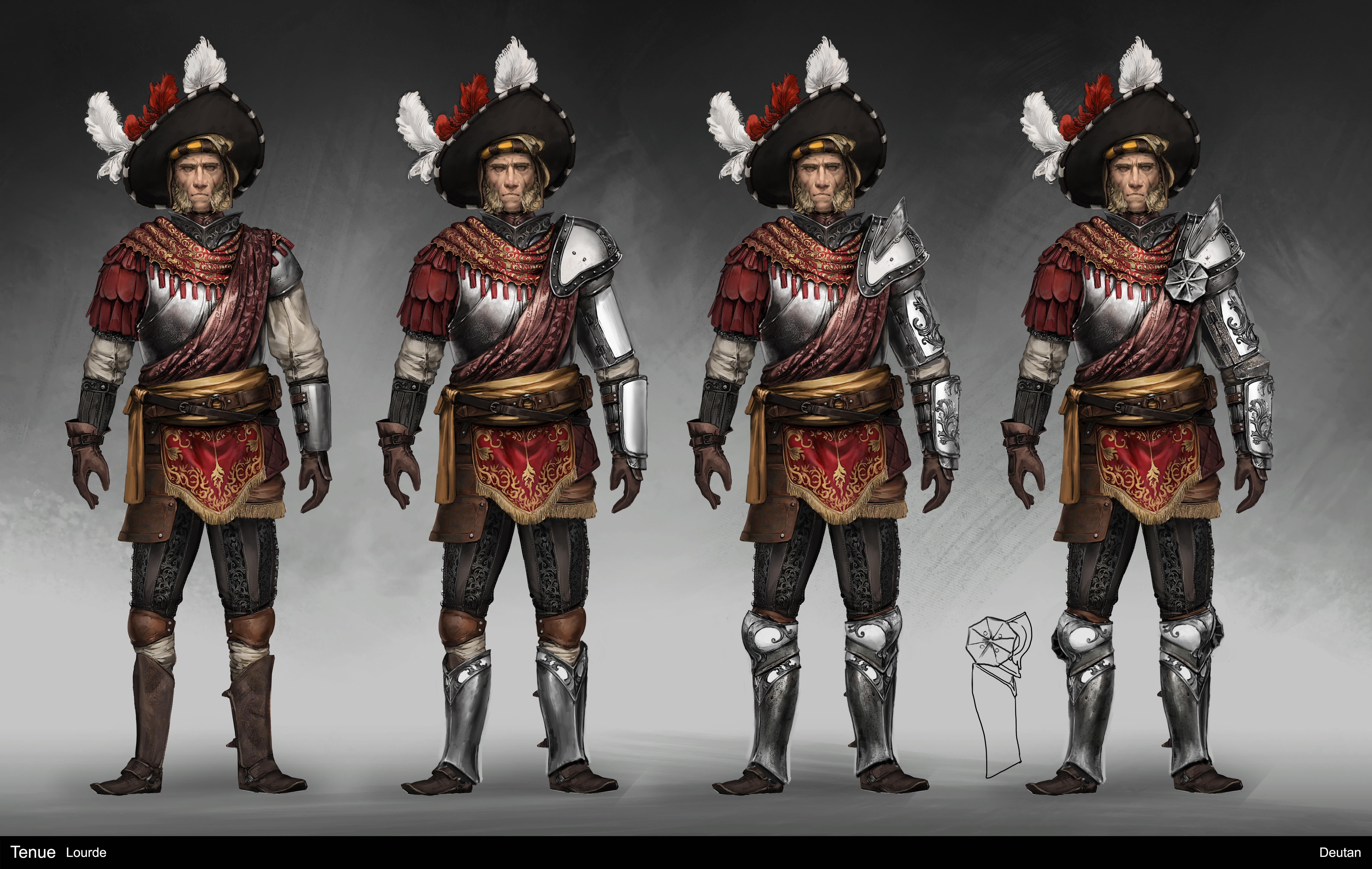 Concept art of a knight