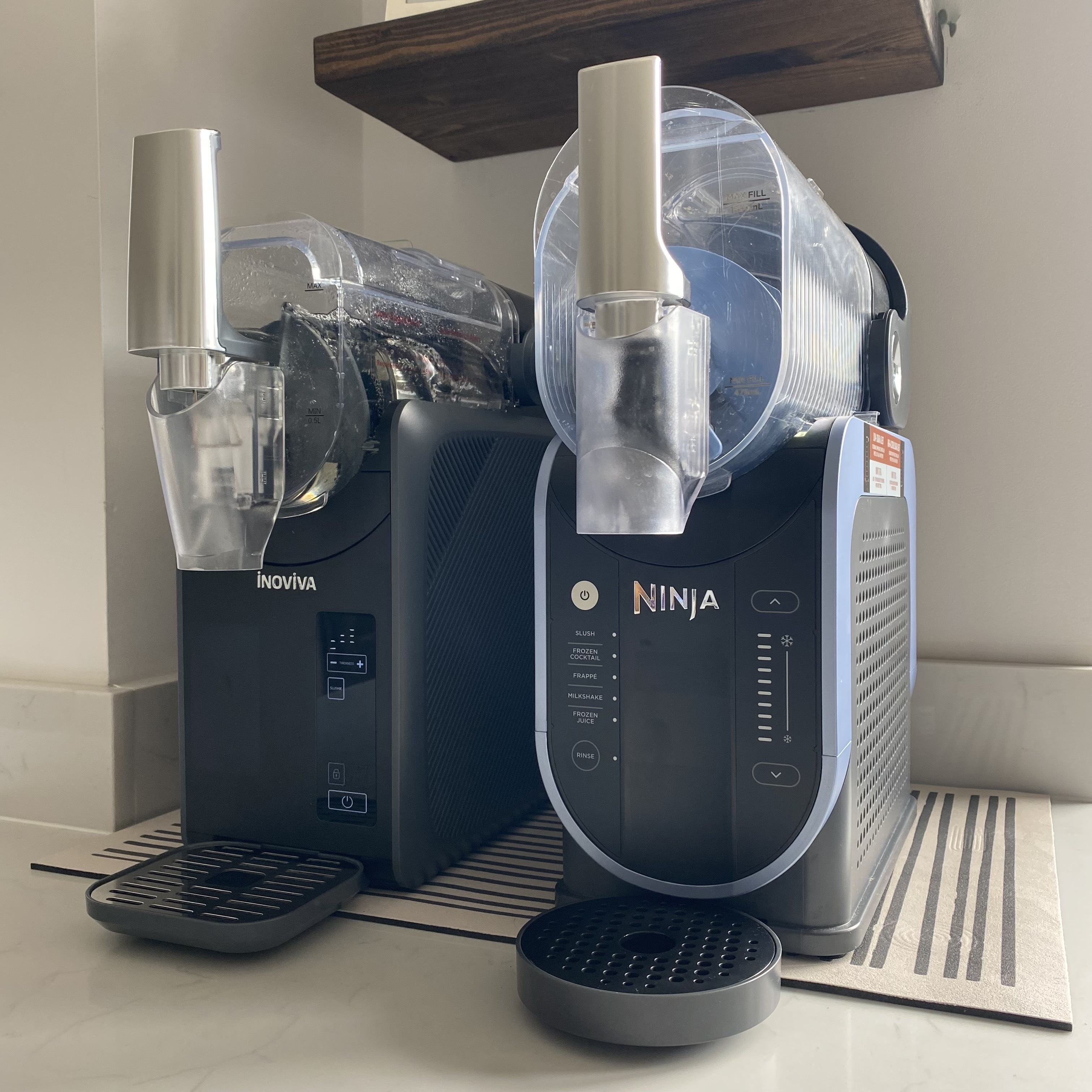 Testing the ninja slushi alongside the inoviva slushie