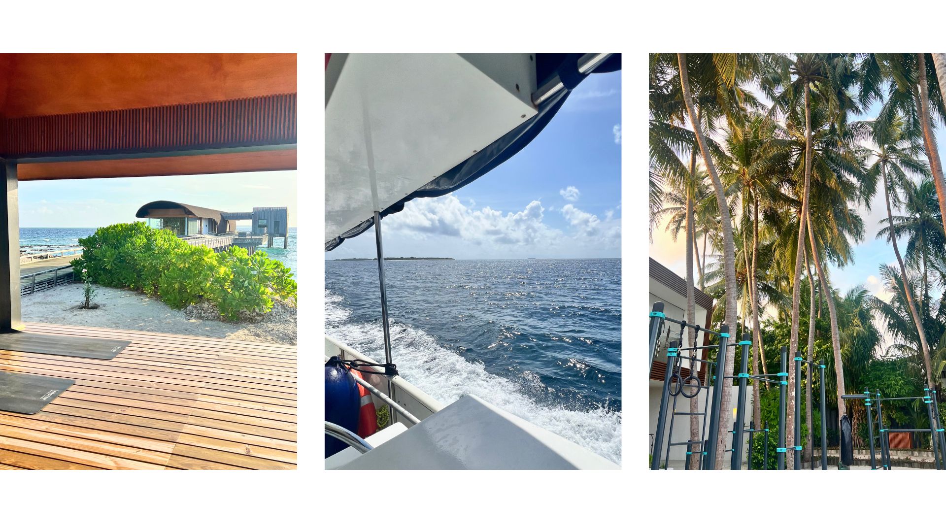sunrise yoga, boat trip and outdoor gym at the The Westin Maldives Miriandhoo