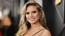 Hedi Klum on a black background