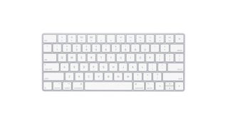 Apple Magic Keyboard, one of the best keyboards, against a white background