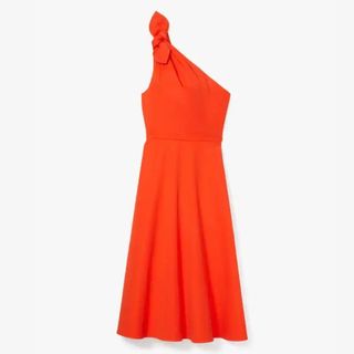 flat lay of kate spade one shoulder dress