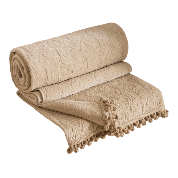 Soho Home, Obie Bedspread Cream, 230 X 230cm