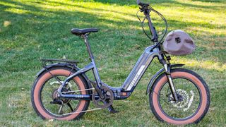 Aventon Sinch.2 ebike parked on some grass