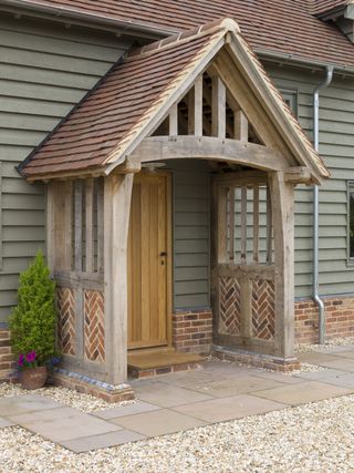 Oak FRame Porch IDeas Designs