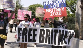 Free Britney Protestors Framing Britney Spears FX On Hulu